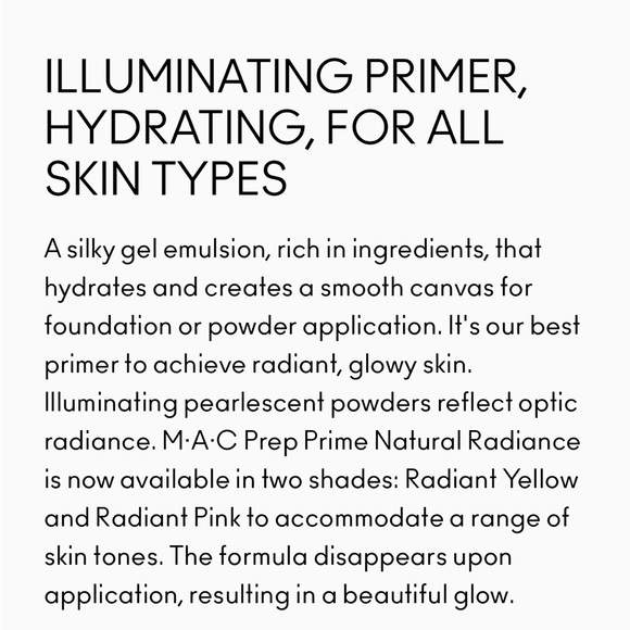 NEW FULL SIZE MAC NATURAL RADIANCE BASE LUMIERE YELLOW 50ml - Picture 5 of 7